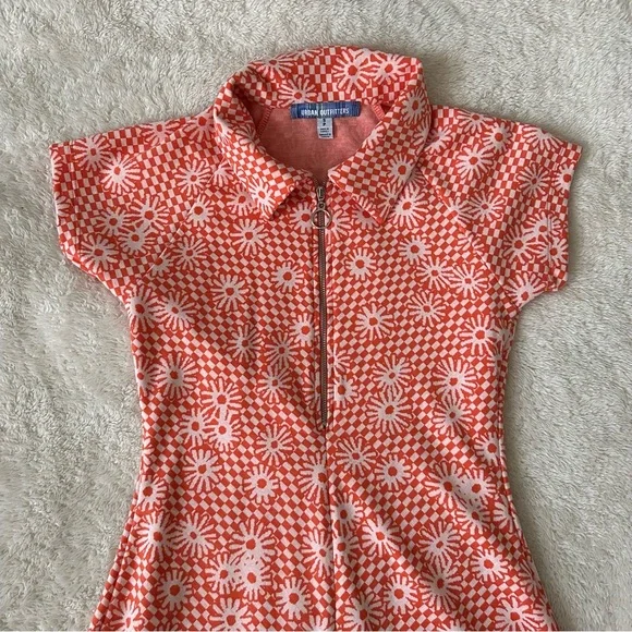 NWOT Urban Outfitters Arlo Zip-Up Mini Dress sz S - Picture 4 of 9